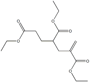 1-Hexene-2,4,6-tricarboxylic acid triethyl ester Structure