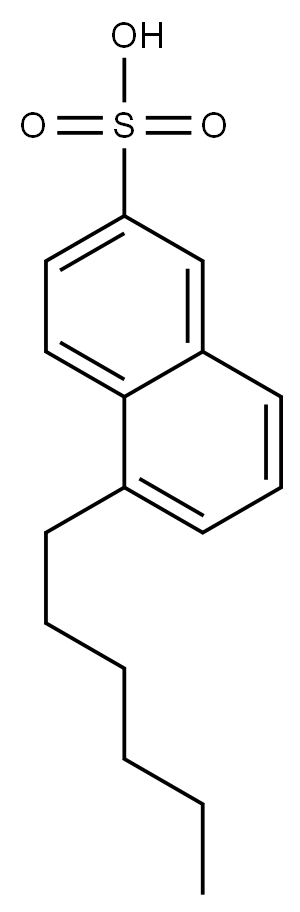 5-Hexyl-2-naphthalenesulfonic acid Structure