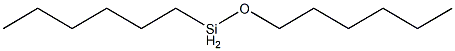 Hexyl(hexyloxy)silane Structure