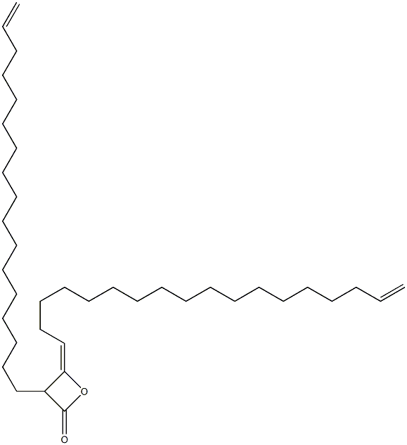 3-(16-Heptadecenyl)-4-(17-octadecen-1-ylidene)oxetan-2-one Structure