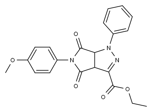 1,3a,4,5,6,6a-Hexahydro-4,6-dioxo-5-(4-methoxyphenyl)-1-(phenyl)pyrrolo[3,4-c]pyrazole-3-carboxylic acid ethyl ester|