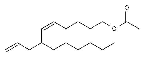 Acetic acid (5Z)-7-hexyl-5,9-decadienyl ester