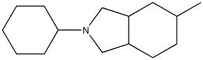 Hexahydro-2-cyclohexyl-5-methylisoindoline Structure