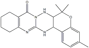 6a,7,9,10,11,12,14,14a-Octahydro-3,6,6-trimethyl-6H,8H-7,7a,13,14-tetraaza-5-oxabenzo[a]naphthacen-8-one Structure