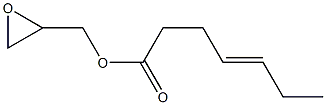 4-Heptenoic acid (oxiran-2-yl)methyl ester Structure