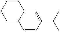 1,2,3,4,4a,8a-Hexahydro-6-isopropylnaphthalene Structure