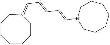 1-[5-[(3,4,5,6,7,8-Hexahydroazocin)-1(2H)-yl]-2,4-pentadienylidene]octahydroazocin-1-ium|