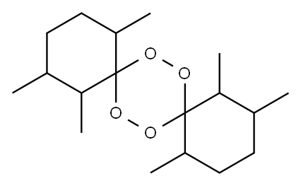 1,2,5,10,11,14-Hexamethyl-7,8,15,16-tetraoxadispiro[5.2.5.2]hexadecane Structure