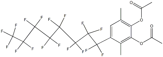 4-(Heptadecafluorooctyl)-3,6-dimethylbenzene-1,2-diol diacetate