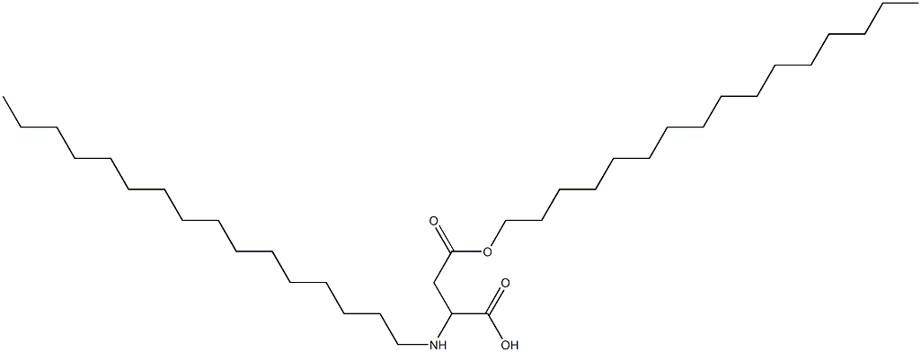 2-Hexadecylamino-3-(hexadecyloxycarbonyl)propionic acid Structure
