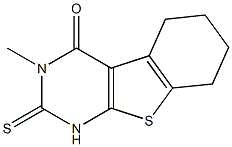 1,2,5,6,7,8-Hexahydro-3-methyl-2-thioxo[1]benzothieno[2,3-d]pyrimidin-4(3H)-one Structure