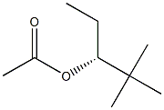 (+)-Acetic acid (R)-2,2-dimethylpentane-3-yl ester Structure