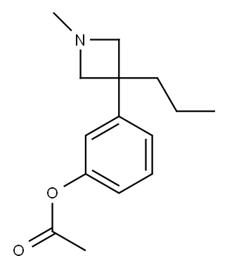 Acetic acid 3-(1-methyl-3-propyl-3-azetidinyl)phenyl ester