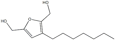 3-Heptylfuran-2,5-dimethanol Structure