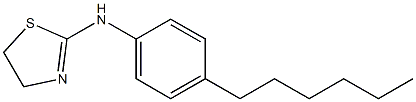 2-[(4-Hexylphenyl)amino]-2-thiazoline Structure