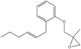 2-(2-Hexenyl)phenyl 2-methylglycidyl ether Structure