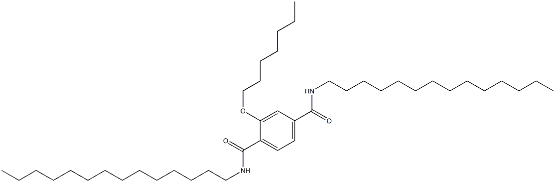 2-(Heptyloxy)-N,N'-ditetradecylterephthalamide Structure