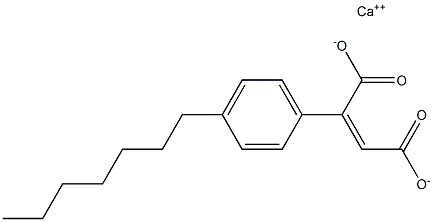 2-(4-Heptylphenyl)maleic acid calcium salt Structure