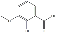 2-hdyroxy-3-methoxybenzoic acid Structure