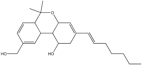 3-(1-heptenyl)-hexahydro-9-hydroxymethyl-6,6-dimethyl-6H-dibenzo(b,d)pyran-1-ol|
