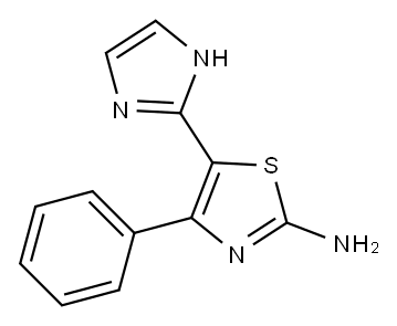 5-(1H-IMIDAZOL-2-YL)-4-PHENYL-1,3-THIAZOL-2-AMINE Structure