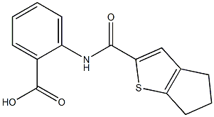 2-{4H,5H,6H-cyclopenta[b]thiophene-2-(methyl)amido}benzoic acid Structure
