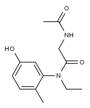 2-acetamido-N-ethyl-N-(5-hydroxy-2-methylphenyl)acetamide|