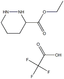 Hexahydropyridazine-3-carboxylic  acid  ethyl  ester  trifluoroacetate  salt Structure