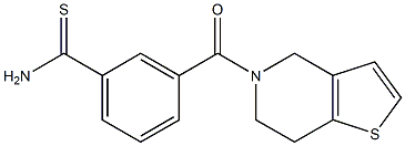 3-{4H,5H,6H,7H-thieno[3,2-c]pyridin-5-ylcarbonyl}benzene-1-carbothioamide
