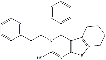 3,4,5,6,7,8-Hexahydro-3-phenethyl-4-phenyl[1]benzothieno[2,3-d]pyrimidine-2-thiol