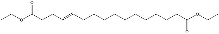 4-Hexadecenedioic acid diethyl ester Structure
