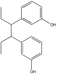 3,3'-(3,4-Hexanediyl)bisphenol Structure