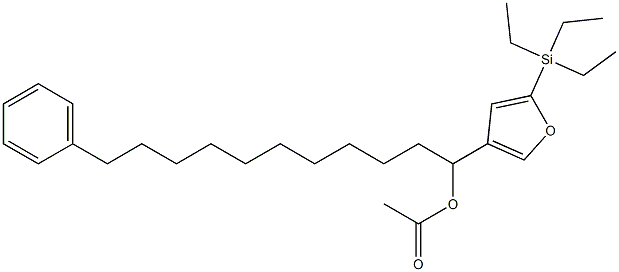 Acetic acid 1-[5-(triethylsilyl)-3-furyl]-11-phenylundecyl ester