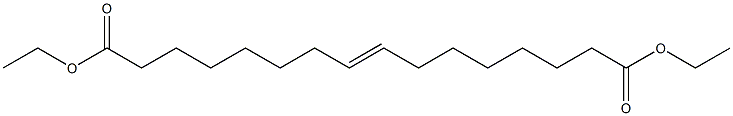 8-Hexadecenedioic acid diethyl ester 结构式