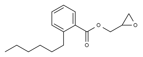2-Hexylbenzoic acid glycidyl ester Structure