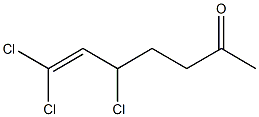 6-Hepten-2-one, 5,7,7-trichloro- Structure