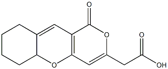 1H,7H-5a,6,8,9-tetrahydro-1-oxopyrano(4,3-b)(1)benzopyran-3-acetic acid