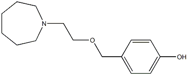 2-(HEXAMETHYLENEIMINO)-ETHOXY-4 -BENZYL ALCOHOL Structure