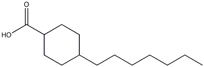 4-heptylcyclohexane-1-carboxylic acid Structure