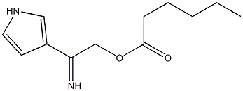 3-[(hexanoyloxy)ethanimidoyl]-1H-pyrrole