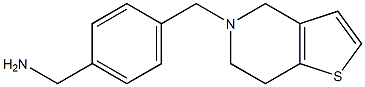 (4-{4H,5H,6H,7H-thieno[3,2-c]pyridin-5-ylmethyl}phenyl)methanamine Structure
