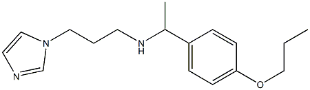 [3-(1H-imidazol-1-yl)propyl][1-(4-propoxyphenyl)ethyl]amine