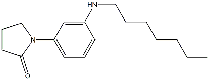 1-[3-(heptylamino)phenyl]pyrrolidin-2-one Structure