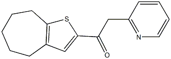 1-{4H,5H,6H,7H,8H-cyclohepta[b]thiophen-2-yl}-2-(pyridin-2-yl)ethan-1-one