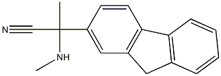 2-(9H-fluoren-2-yl)-2-(methylamino)propanenitrile Structure