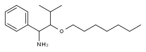 2-(heptyloxy)-3-methyl-1-phenylbutan-1-amine Structure