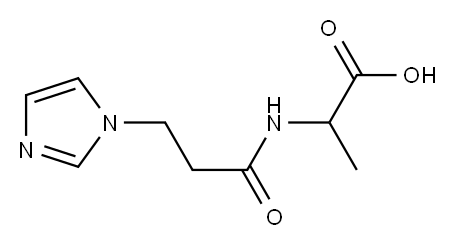 2-{[3-(1H-imidazol-1-yl)propanoyl]amino}propanoic acid Structure