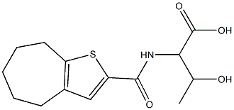 2-{4H,5H,6H,7H,8H-cyclohepta[b]thiophen-2-ylformamido}-3-hydroxybutanoic acid