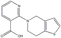 2-{4H,5H,6H,7H-thieno[3,2-c]pyridin-5-yl}pyridine-3-carboxylic acid Structure