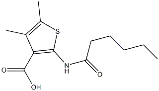 2-hexanamido-4,5-dimethylthiophene-3-carboxylic acid|